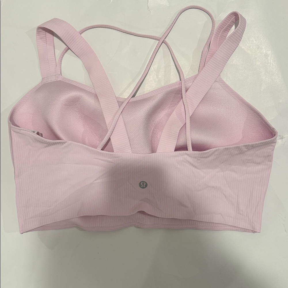 Lululemon Like a Cloud Longline Ribbed Bra *Light Support,D/DD Cups - Pink Peony - Picture 5 of 6